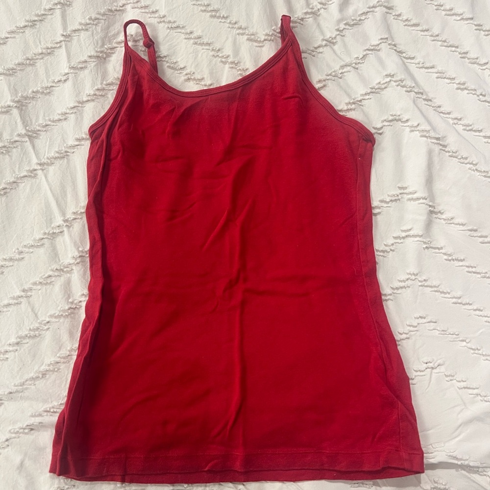 Faded Glory Red Sleeveless Fitted Camisole